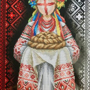 Схема для вишивки бісером Мотанка «Берегиня Добробуту» А744 | габардин на флізеліні, 27 кольорів, ключ Preciosa - Зображення 1